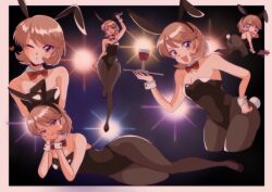 ass_focus blush bunnysuit pantyhose persona persona_3 playboy_bunny tagme yukari_takeba yuyuy_00