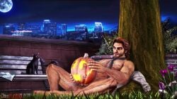 1boy 3d 3d_animation 3d_model animated balls bara barazoku big_balls big_penis bigby_wolf brown_hair completely_nude completely_nude_male domredsins erection fables fairy_tales fucking_pumpkin halloween hi_res highres holidays literature male male_nipples male_only masturbation mp4 muscular_male nipples nude penis public_domain pumpkin_head pumpkin_masturbation tagme the_wolf_among_us video
