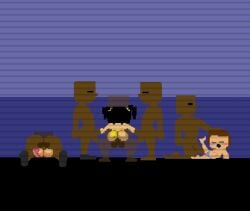 3girls 5boys aged_up ambiguous_penetration animated bald black_body black_hair brown_hair cassidy_(fnaf) charlie_emily crying dark-skinned_male elizabeth_afton female five_nights_at_freddy's five_nights_at_freddy's_4 forced forced_exposure forced_handjob forced_partners gangrape handjob loop male male/female male_penetrating_female music nude nude_male older_man_and_teenage_girl older_penetrating_younger panties panties_aside penetration penis pixel_(artwork) pixel_animation pixel_art rape sex sound straight tagme technically_nude theevilfallenone video video_game_franchise video_games