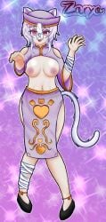 breasts cat_girl jiangshi_costume marshmallowvt nude virtual_youtuber vtuber