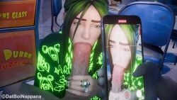 1boy 1girls 3d 3d_(artwork) 3d_animation :>= animated billie_eilish blender blowjob blue_eyes blue_green_eyes bun_hair celebrity cellphone dyed_hair epic_games fast_food_restaurant fellatio finger_ring fortnite fortnite:_battle_royale green_eyes green_hair hair_bun hair_buns half-closed_eyes handjob handjob_while_sucking long_nails looking_at_viewer macstarva mp4 nail_polish nappana on_front phone_screen pov public random_tide real_person ring shorter_than_30_seconds singer sound sound_edit straight sucking sucking_penis taking_picture tekoki twin_buns video white_female