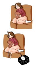 77man after_sex ambiguous_penetration ass big_ass big_breasts bottomless breasts brown_hair cum cum_in_pussy cum_in_thighs cum_inside cum_leaking female hilda_(series) impregnation johanna_(hilda) large_ass large_breasts milf orgasm orgasm_face ovulating ovulation partially_clothed_female partially_nude_female pussy red_sweater socks sofa sweater thick_legs thick_thighs thigh_highs thighhighs thighs white_socks