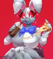 1girls angry artist_logo artist_name bow bow_ribbon bow_tie bowtie bunnemilk bunny bunny_costume bunny_ears bunny_girl bunnygirl button buttons cropped cropped_legs cup drink drinking drinking_straw female five_nights_at_freddy's five_nights_at_freddy's:_security_breach fnaf food glove gloved_hands gloves grey_body logo looking_down multicolored_body pizza pizza_slice rabbit rabbit_ears rabbit_girl rabbit_humanoid red_background red_eyes scottgames sitting sitting_down solo solo_female steel_wool_studios stiches two_tone_body vanny vanny_(fnaf) video_game video_game_character video_game_franchise video_games watermark