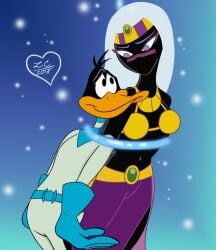 alien alien_girl alien_humanoid daffy_duck duck duck_dodgers liamcampbell looney_tunes martian martian_(duck_dodgers) queen_tyr&#039;ahnee warner_brothers