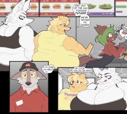 anthro color comic cooliehigh female furry obese overweight pepper_(cooliehigh) text