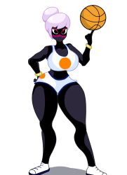 alien alien_girl alien_humanoid anthro basketball basketball_uniform duck_dodgers furry martian martian_(duck_dodgers) ogakuma queen_tyr'ahnee space_jam