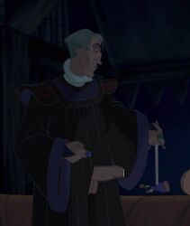 claude_frollo disney gray_hair judge_claude_frollo male_only old_man penis pre_cum solo the_hunchback_of_notre_dame