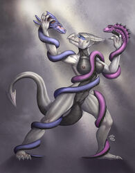 anthro breasts dragon female feral inert-ren nude pussy snake