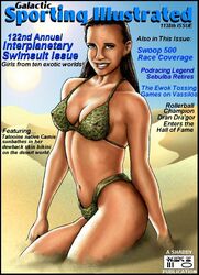 1girls a_new_hope bikini camie_loneozner female female_only lucasfilm magazine_cover shabby_blue solo source_request star_wars tagme tatooine year_request