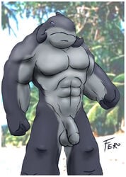 disney fero gantu lilo_and_stitch male male_only no_humans penis solo tagme testicles