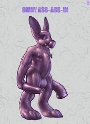 dildo gas_mask lagomorph male male_only mammal mot nipples piercing rabbit rubber sex_toy shiny solo totalenclosure