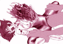 blood censored cutie_honey guro kisaragi_honey monochrome nure_milk_bravo tagme