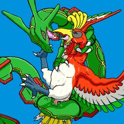 . animated dragon_soul_e feral ho-oh pokemon rayquaza