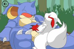 animated feral nidoqueen pokemon pokemon_(species) tensor zangoose