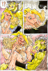 breasts cassie_(dragon_tales) cowgirl_position dragon_tales fellatio pussy scalie wings zidanerfox