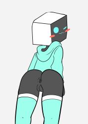 ass back_view bottomless hoodie masterpantsu minibitt pussy tagme thighhighs winking winking_at_viewer youtube youtuber