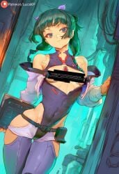ai_generated censor_bar censored censored_nipples corruption cosplay costume cybernetics cyberpunk:_edgerunners error female female_only kusuriya_no_hitorigoto lucakp lucyna_kushinada lucyna_kushinada_(cosplay) maomao_(kusuriya_no_hitorigoto) patreon patreon_link patreon_logo patreon_url patreon_username petite petite_female tagme