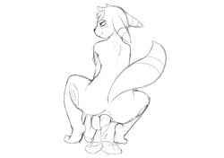 anthro anus ass balls big_penis blush crouching ears_down eeveelution feces feces_on_ground feces_pile fur generation_2_pokemon genitals head_tuft herm_(lore) looking_at_viewer looking_back looking_back_at_viewer male male_pooping markings monochrome nintendo nude_anthro nude_male penis pivoted_ears pokemon pokemon_(species) pooping_on_floor raised_tail ring_(marking) scat scatplay smile solo tail tuft umbreon yang_(artist)