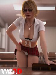 1girls 3d ashley_graham breasts capcom curvaceous curvy curvy_figure female hips legs light-skinned_female light_skin mature mature_female resident_evil resident_evil_4 school_uniform schoolgirl slim_waist thick thick_hips thick_legs thick_thighs thighs voluptuous waist wide_hips wolfwhistle3d
