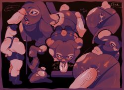 absurd_res anal anal_sex anthro bathroom bear bodily_fluids cum cum_in_ass cum_inside drooling duo gaping genital_fluids glory_hole hi_res jesterjuicee lagomorph leporid makeup male male/male mammal oral penetration polar_bear public_restroom rabbit restroom_stall running_makeup saliva tears ursine