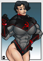 abs biceps breasts female muscles muscular muscular_arms muscular_female muscular_legs muscular_thighs soviet_superwoman
