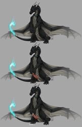 2018 caelthar collar cum dragon erection feral i-psilone male male_only nude penis scalie solo wings