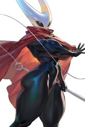 1girls alternate_version_available big_ass big_breasts big_butt black_body breasts busty cloak dark_body enargeia enargeia5525 female female_only hollow_knight hollow_knight:_silksong hornet_(hollow_knight) huge_breasts large_ass large_breasts large_butt looking_at_viewer thick thick_thighs thighs white_background wide_hips