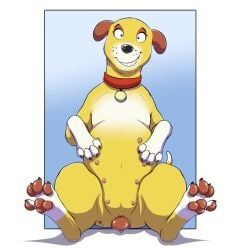 1girls animal_pussy animal_vagina animal_vulva belly_nipples brown_pawpads brown_pussy canid canine canine_pussy canine_vagina canine_vulva canis chubby chubby_belly chubby_female chubby_feral claws collar dhx_media digital_drawing_(artwork) digital_media_(artwork) dog_collar domestic_dog eyelashes fat fat_belly fat_female feet female female_canine female_dog female_feral female_focus female_only female_solo feral feral_female feral_focus feral_only feral_solo hi_res high_resolution highres hindpaw looking_at_viewer martha_lorraine martha_speaks nipples open_mouth open_smile pawpads paws pink_nipples plump plump_belly plump_female psy101 pussy red_collar shaded shading sharp_teeth simple_background sitting sitting_down smile smiling smiling_at_viewer smiling_female solo solo_female solo_feral solo_focus stomach_nipples tail toe_claws toes vagina vulva white_body white_fur yellow_body yellow_fur