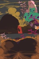 2girls big_ass big_breasts big_butt black_eyes breasts bubble_ass bubble_butt cleavage close-up enjoying_farts fart fart_cloud fart_everywhere fart_fetish farting farts female female_only gagging hotbox jeans jiggling_ass kyoka_jiro laying_down laying_on_stomach melissaalli mina_ashido my_hero_academia pink_hair pink_skin purple_hair small_room smelly smelly_ass sniffing_farts stuck text tight_clothing trapped yuri