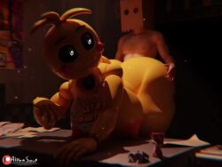 1boy 1boy1girl 1girls 3d 3d_animation afterdarksfx alphasoup animated animatronic animatronic_female anthro areolae ass ass_bigger_than_head bent_over big_ass big_breasts breasts covered_face cum_inside februarykisss female five_nights_at_freddy's fnaf from_behind heart-shaped_pupils huge_ass huge_breasts human looking_back male male_human/female_anthro male_human/female_robot nipples on_desk robot robot_girl sex shieldshroud sound sound_edit sound_effect sound_effects sound_warning straight tagme thick_thighs toy_chica_(fnaf) toy_chica_(love_taste) video video_games voice voice_acted