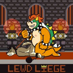 2boys 3_toes 5_fingers ahe_gao all_fours anal animated anthro ass_up bara beard belly big_dom_small_sub black_hair bowser brown_fur canine castle claws collar erection facial_hair from_behind_(disambiguation) full_body fur hair horn indoors inside kneeling koopa leash lewdliege looking_pleasured lying male male_only mammal mario_(series) moan multiple_boys nintendo nipples penis pink_penis raised_tail red_hair scales scalie shell side_view size_difference slightly_chubby spiked_armlet spiked_collar spikes super_mario_bros. teeth toes top-down_bottom-up video_games white_fur yaoi yellow_scales