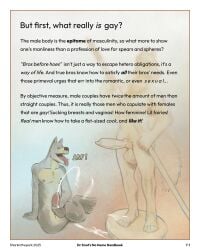 2025 absurd_res animal_genitalia animal_penis balls bodily_fluids bold_text border brown_body brown_fur canid canine canine_genitalia canine_penis closed_eyes cum cum_on_feet feet fur genital_fluids genitals hi_res holding_melee_weapon holding_object holding_penis holding_polearm holding_spear holding_weapon knot male mammal melee_weapon nipples pedestal penis polearm sculpture sharkinthepark sitting sitting_on_ground spear statue text tongue tongue_out weapon whisker_spots