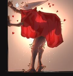 1boy 1boy1girl 1girls backshots big_ass big_breasts big_penis black_body black_skin bubble_ass bubble_butt clothed_female_nude_male cum cum_drip cum_in_pussy cum_inside doggy_style dress dress_lift female hollow_knight hollow_knight:_silksong hornet_(hollow_knight) huge_ass huge_balls huge_breasts huge_cock larger_female mavrix mounting penis protagonist_(hollow_knight) sex shadow size_difference smaller_male standing standing_doggy_style standing_sex team_cherry the_knight_(hollow_knight) vaginal_penetration