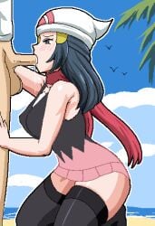 dawn (pokemon) from game freak by fuzzlogik