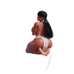 1girls 3d 3d_(artwork) 3d_model 3d_render artist_request barefoot big_ass big_breasts chel chel_(the_road_to_el_dorado) chel_(the_road_to_el_dorado)_(scrag_boy) clothing dark-skinned_female dark_skin dreamworks expressions female hair hips jewelry large_hair mayan_mythology navel posing scrag_boy_(model) semi_nude sexy sexy_body sexy_pose the_road_to_el_dorado