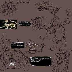 anal anal_sex anthro anthro_penetrated anthro_penetrating anthro_penetrating_human ass balls big_balls big_butt big_penis bodily_fluids computer computer_mouse cum cum_from_ass cum_in_ass cum_inside cum_on_butt cum_on_face cum_on_penis cum_splatter cumshot digitigrade earthbound_(series) ejaculation electronics ellipsis english_text erection from_front_position fur gabilan gameplay_mechanics genital_fluids genitals heart_symbol hi_res huge_butt huge_thighs human human_on_anthro human_penetrated human_penetrating_anthro humanoid_genitalia humanoid_penis interspecies laptop larger_anthro larger_male lying male male/male male_penetrated male_penetrating male_penetrating_male mammal markings mating_press missionary_position multiple_positions nintendo on_back orgasm penetration penis profanity saggy_balls sex size_difference sketch_page smaller_male smaller_penetrated snazlazzle spots spotted_body spotted_fur spotted_genitalia spotted_penis text text_box thick_thighs