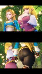 2girls 3d 3d_animation animated annoyed_expression arms_crossed arms_crossed_under_breasts ass ass_envy ass_vs_breasts big_ass big_breasts blender blinking blonde_female blonde_hair blue_eyes blue_shirt bottom_heavy bouncing_breasts breast_envy breast_focus breasts breath_of_the_wild bursting_breasts cleavage clone clothing dress envious envy female female_focus female_only fingerless_gloves forest gloves hair hi_res huge_ass huge_breasts hylian jealous jealousy large_breasts long_hair looking_at_another looking_at_ass looking_at_breasts looking_at_each_other looking_at_partner mp4 multiple_females multiple_girls nature nintendo nurico outdoors pink_dress pointy_ears princess_zelda shorter_than_10_seconds skyward_sword small_breasts sound tagme the_legend_of_zelda the_legend_of_zelda:_breath_of_the_wild the_legend_of_zelda:_skyward_sword thicc_breasts thick_ass thick_thighs thighs top_heavy topwear upper_body upper_body_only vertical_video video voluptuous walking walking_together zelda_(breath_of_the_wild) zelda_(skyward_sword) zelda_(tears_of_the_kingdom)