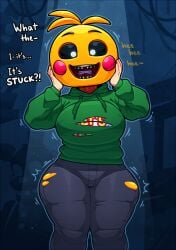 animal_humanoid animatronic avian avian_humanoid bird black_sclera bodily_fluids breast_expansion breast_growth breasts bulge chicken clothing corruption curvy_figure expansion female female_only five_nights_at_freddy's five_nights_at_freddy's_2 forced forced_transformation fusing fwingerz galliform gender_transformation growth hi_res hip_expansion hourglass_figure human_to_humanoid human_to_inanimate humanoid machine mask merging mtf_transformation phasianid possession pseudo_hair pupils robot robotization scottgames smile solo species_transformation takeover tearing_clothing tears teeth thick_thighs thigh_expansion tight_clothing torn_clothing toy_chica_(fnaf) transformation transformative_mask voluptuous wardrobe_malfunction wearing_mask white_pupils wide_hips yellow_body