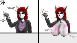 1girls anthro areola areolae big_breasts big_ears big_eyelashes big_nipples black_clothing black_lips black_markings black_sclera boobs?_wanna_touch_boobs? breasts breasts_bigger_than_head breasts_visible_through_clothing breasts_visible_through_shirt breedable busty busty_female cat_ears cat_girl catgirl clothing coat collar colored cross_earrings cute device digital_media_(artwork) ear ear_tuft earrings english_text enormous_boobs enormous_breasts enormous_tits explicit felid feline felis female fur furry furry_character golden_earrings goth goth_furry goth_girl heart huge_boobs huge_breasts huge_nipples infie infie_(snfw) lips mammal marking markings markings_on_face massive_boobs massive_breasts massive_tits mature mature_female meme mommy_kink mommy_milkers musk musk_clouds musky musky_breasts nails necrolourian_(species) nervous_smile nervous_sweat nipples nipples_outline non-human nose nsfw oc original original_character plump_nipples pointy_ears purple_clothing red_eyes red_hair red_nails redhead_female redheaded_female smiling snfw snfw_(artist) surprised surprised_expression surprised_look sweat sweatdrop sweaty sweaty_body sweaty_breasts sweaty_female symbol symbol_on_chest table tattoo tattoo_on_chest white_background white_fur white_skin