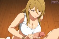 ai_generated balls balls_grab breasts caressing_balls caressing_testicles cleavage cock_ring crop_top female female_domination femdom forced_perspective gloved_handjob handjob himeko_(honkai_star_rail) huge_breasts huge_cock k-on! large_areolae large_breasts large_penis male penis perspective pov rope rope_bondage submissive_male testicles
