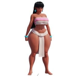 1girls 3d 3d_(artwork) 3d_model 3d_render artist_request big_ass big_breasts chel chel_(the_road_to_el_dorado) chel_(the_road_to_el_dorado)_(scrag_boy) clothing dark-skinned_female dark_skin dreamworks expressions female hair hips jewelry large_hair mayan_mythology navel posing scrag_boy_(model) semi_nude sexy sexy_body sexy_pose the_road_to_el_dorado transparent_background