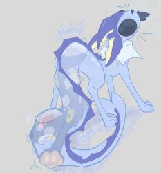 absurd_res air_bubble ambiguous_gender animal_genitalia animal_penis asphyxiation black_body black_eyes black_fur blue_body blush breath_play canine_genitalia canine_penis drowning eeveelution feral feral_on_feral feral_pred feral_prey fully_inside fur generation_1_pokemon generation_2_pokemon genitals hi_res male male/ambiguous nintendo open_mouth oral_vore penis penis_tip pokemon pokemon_(species) questionable_consent red_eyes sheath simple_background soft_bugg sound_effects tail tail_fetish tail_play tail_vore teeth teeth_showing translucent translucent_body umbreon vaporeon vore