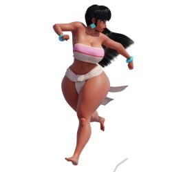 1girls 3d 3d_(artwork) 3d_model 3d_render artist_request big_ass big_breasts chel chel_(the_road_to_el_dorado) chel_(the_road_to_el_dorado)_(scrag_boy) clothing dark-skinned_female dark_skin dreamworks expressions female hair hips jewelry large_hair mayan_mythology navel posing scrag_boy_(model) semi_nude sexy sexy_body sexy_pose the_road_to_el_dorado transparent_background