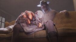 3d 3d_model blowjob caleb_quinn dead_by_daylight gay gay_blowjob male/male monster nateswashorny older_male oral orange_eyes orange_saliva saliva_on_penis satisfied slobber sucking sucking_penis tagme talbot_grimes teratophilia the_blight the_deathslinger