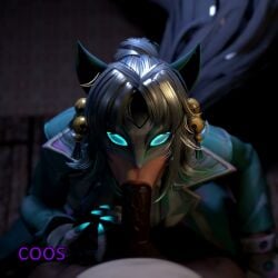 3d 3d_animation 3d_render balls_fondling balls_grab blender blowjob coos dark-skinned_male glowing_eyes marvel marvel_rivals pov pov_eye_contact pov_male sound tagme video white_fox white_fox_(marvel) white_fox_(marvel_rivals)
