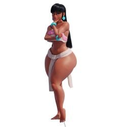 1girls 3d 3d_(artwork) 3d_model 3d_render artist_request big_ass big_breasts chel chel_(the_road_to_el_dorado) chel_(the_road_to_el_dorado)_(scrag_boy) clothing dark-skinned_female dark_skin dreamworks expressions female hair hips jewelry large_hair mayan_mythology navel posing scrag_boy_(model) semi_nude sexy sexy_body sexy_pose the_road_to_el_dorado transparent_background