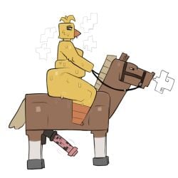 2026 animal_genitalia anthro anthro_on_feral ass avian balls beak big_breasts big_butt big_penis bird black_balls black_eyes black_penis black_sheath bodily_fluids breasts breath brown_body brown_fur chica_(fnaf) chicken duo equid equine erection feathers female feral five_nights_at_freddy's flared_penis fur galliform genitals grey_hooves hewa hi_res holding_reins hooves horse horse_(minecraft) huge_butt huge_cock looking_back looking_down male male/female mammal microsoft minecraft mojang mottled mottled_genitalia mottled_penis nude orange_beak orange_body overweight overweight_anthro overweight_female penis phasianid pink_penis pupils scottgames sheath side_view simple_background sitting sweat tan_body tan_fur throbbing throbbing_penis white_background white_body white_fur white_pupils xbox_game_studios yellow_body yellow_feathers zoophilia