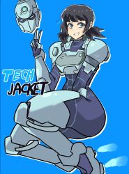 ass big_ass female invincible invincible_(tv_series) peace_sign suit tech_jacket tech_jacket_(zoe_thompson) thick thick_ass thick_thighs