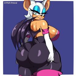 rouge the bat from sonic (series) by hyperrxgue