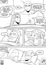 after_sex doom doom_slayer_(doom) estella_comics mannyestella mrestella muscular_female muscular_male thira_(doom) witch_(doom)